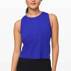 Breeze by muscle crop tank lululemon